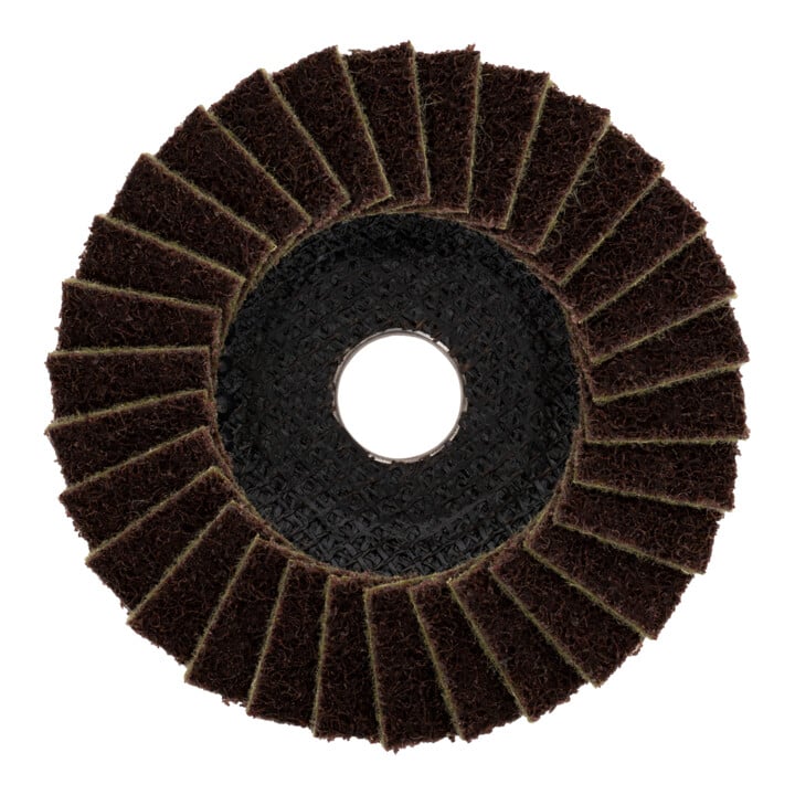 Disques abrasifs à lamelles en nylon STIER 125 x 18 x 22,23 mm, grain moyen