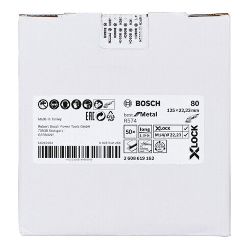 Disque fibre Bosch X-LOCK R574 pour le métal