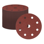 Disques abrasifs pour le bois STIER D125 / P120 / 8 trous, 25 pièces