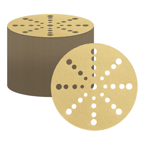Disques abrasifs STIER Universal D150 / P120 / 50 pcs./ 32 trous