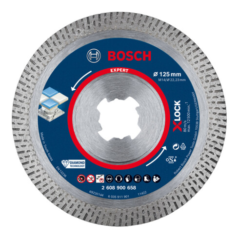 Disques de coupe diamantés Bosch EXPERT HardCeramic X-LOCK