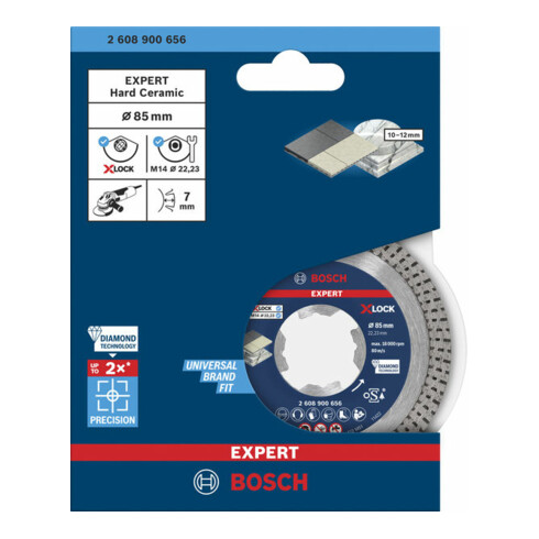 Disques de coupe diamantés Bosch EXPERT HardCeramic X-LOCK
