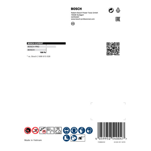 Disques de coupe diamantés Bosch Expert MultiMaterial X-LOCK, 115 x 22,23 x 2,4 x 12 mm