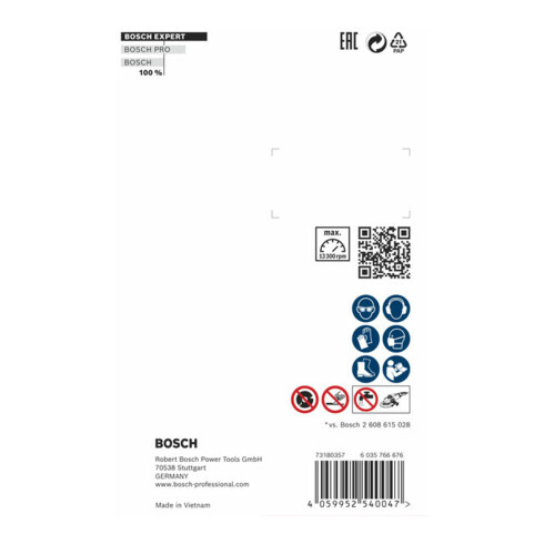 Disques de coupe diamantés Bosch Expert MultiMaterial X-LOCK, 115 x 22,23 x 2,4 x 12 mm