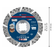 Disques de coupe diamantés Bosch Expert MultiMaterial X-LOCK, 125 x 22,23 x 2,4 x 12 mm-5