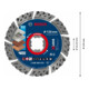 Disques de coupe diamantés Bosch Expert MultiMaterial X-LOCK, 125 x 22,23 x 2,4 x 12 mm-5