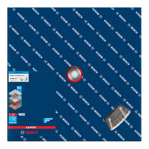 Disques diamantés multi-matériaux Bosch Expert, 400 x 20/25,40 x 3.3 x 12 mm