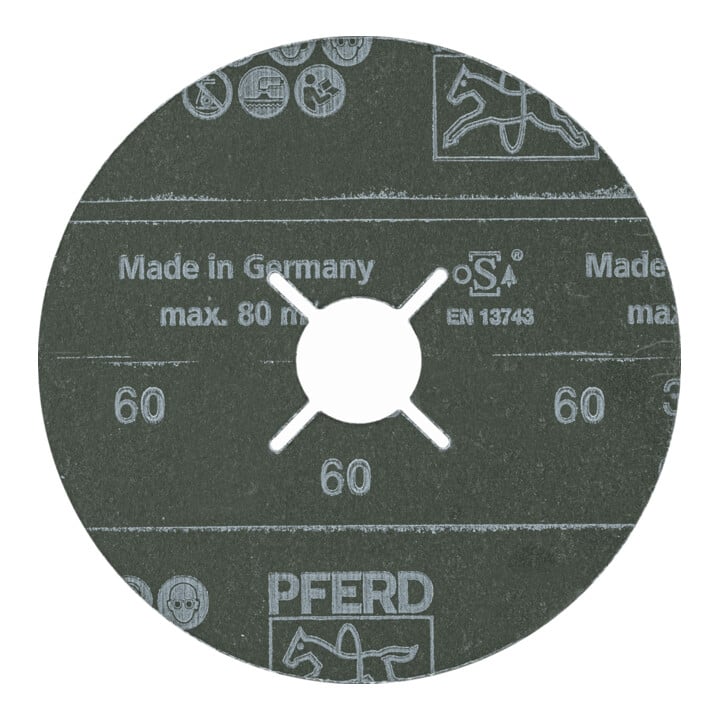 Disques fibre PFERD - FS 115-22 CO-ALU 60