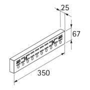 Distanzleiste Ku.L.270,300,350,400,450,500,550,650mm HETTICH-2
