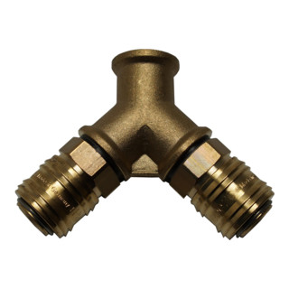Distributeur Aerotec double - 3/8 pouce F - 2x coupleur