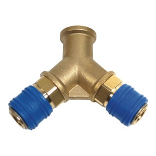 Distributeur Aerotec double - 3/8 pouce F - 2x coupleur
