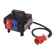 Distributeur compact tout caoutchouc CEE 32 A, 5 pôles 1xCEE 32 A, 2xCEE 16 A, 3x230V-1