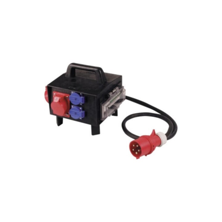 Distributeur compact tout caoutchouc CEE 32 A, 5 pôles 1xCEE 32 A, 2xCEE 16 A, 3x230V