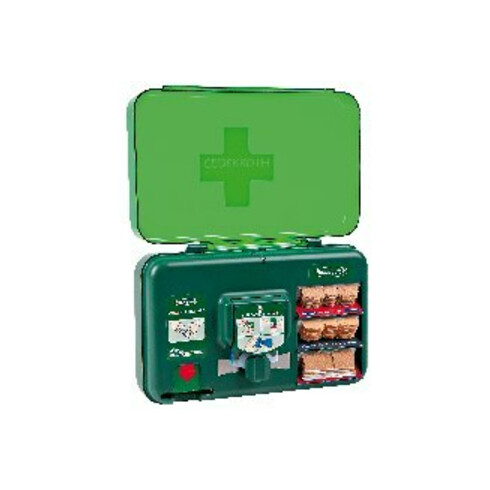 Distributeur de soins des plaies B306×H155×P155 env. vert, transparent