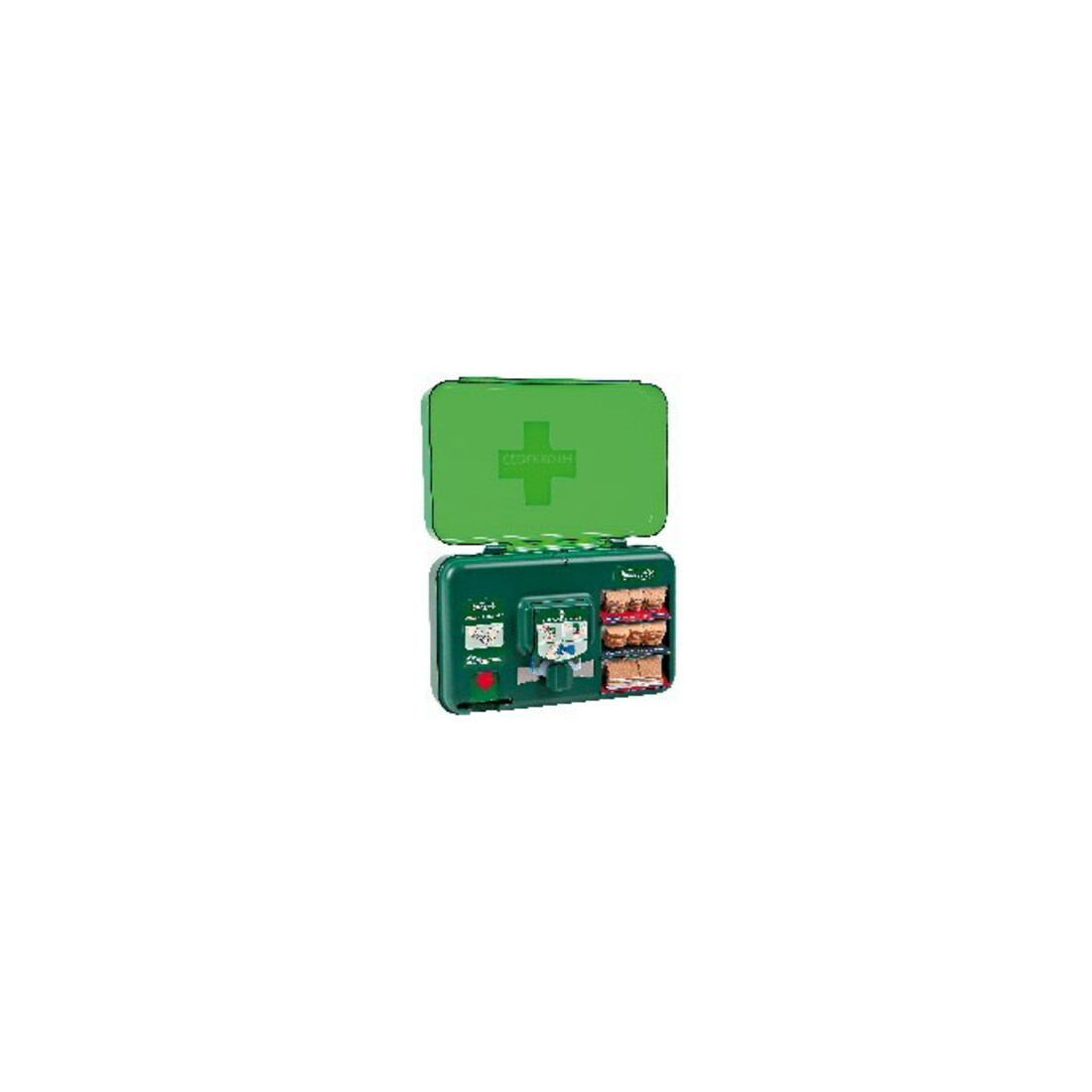 Distributeur de soins des plaies B306×H155×P155 env. vert, transparent