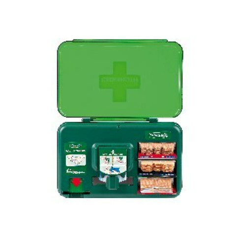 Distributeur de soins des plaies B306×H155×P155 env. vert, transparent