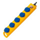 Brennenstuhl Distributore di prese a 5 vie Super-Solid SL 554 DE IP54, giallo-blu, 2m, H07RN-F3G1,5, con interruttore-1