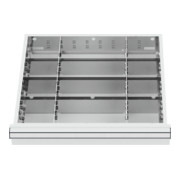 STIER Divisorio per cassetti divisorio in metallo BLH 150/175 mm dimensioni interne 500x450 mm 12 scomparti 6 x TW 125