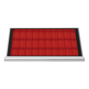 STIER Divisorio per cassetti per vaschette per minuteria BLH 28 mm dimensioni interne 800x450 mm 30 KTK 75x150 mm