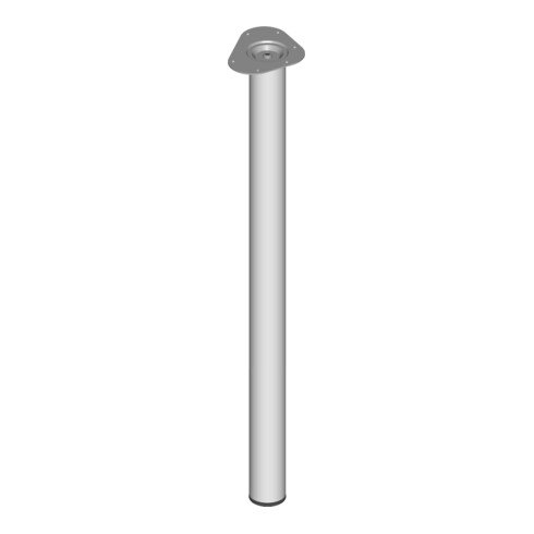 DIY, Pied de meuble sous-meuble 11102, diamètre 60x900mm argenté
