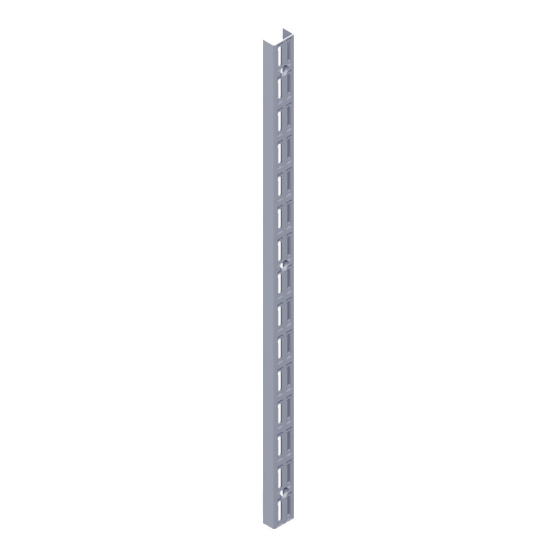 DIY, Rail mural 10001 double rangée, L 1.500 mm gris, aluminium blanc