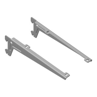 DIY, support d'angle 10300 pour rail mural gris, aluminium blanc