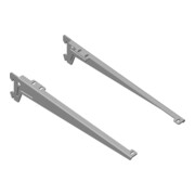 DIY, Support d'angle 10300 pour rail mural gris, aluminium blanc