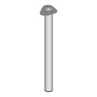 DIY, Unterbau-Möbelfuß 11102, Durchmesser 60x700mm silber