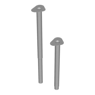 DIY, Unterbau-Möbelfuß 11133 600-900mm silber