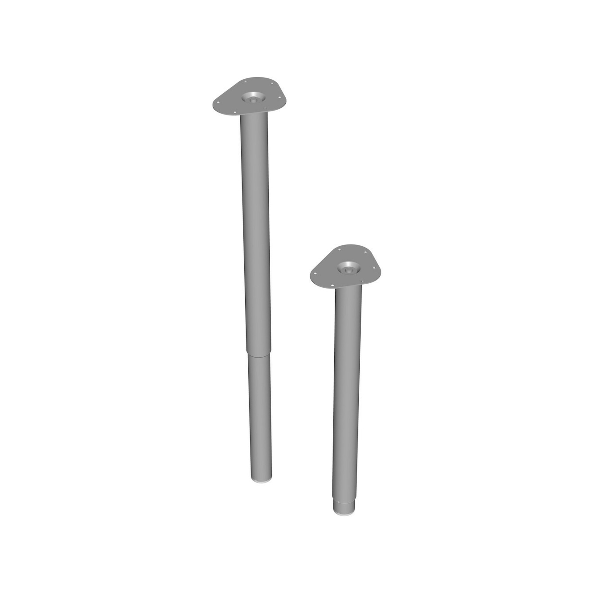 DIY, Unterbau-Möbelfuß 11133 600-900mm silber ; Element System