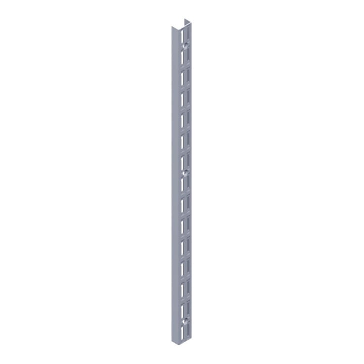 DIY, Wandschiene 10001 zweireihig,L 1.500mm grau, weißaluminium