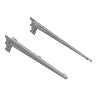 DIY, Winkelträger 10300 für Wandschiene grau, weißaluminium