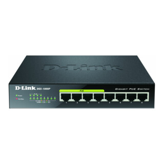 DLink 8 ports Gigabit Switch PoE Layer 2 DGS-1008P/E