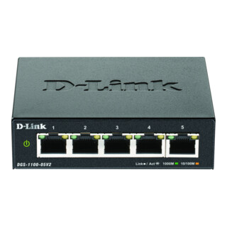 DLink Deutschland 5-Port Gigabit SmartSwitch Layer2 DGS-1100-05V2/E