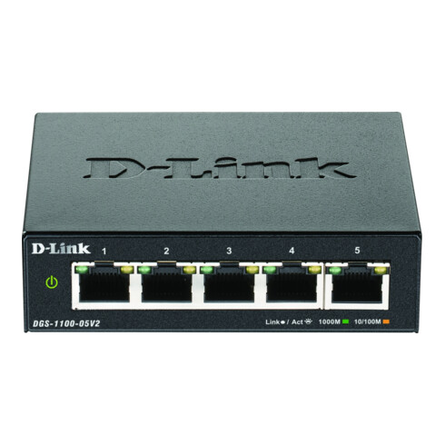 DLink Deutschland 5-Port Gigabit SmartSwitch Layer2 DGS-1100-05V2/E