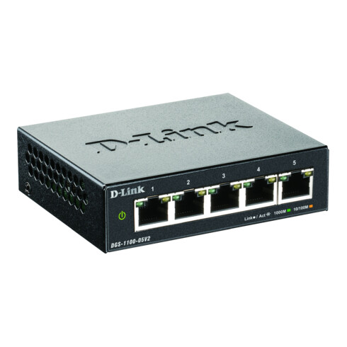 DLink Deutschland 5-Port Gigabit SmartSwitch Layer2 DGS-1100-05V2/E