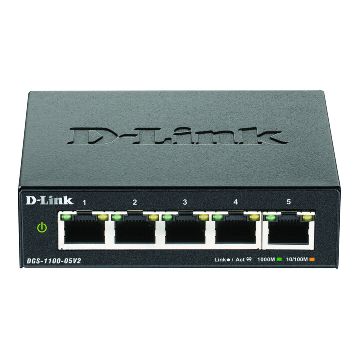 DLink Deutschland Commutateur intelligent Gigabit 5 ports Layer 2 DGS-1100-05V2/E