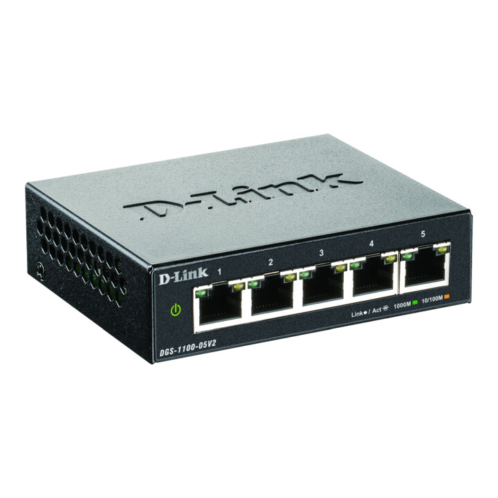 DLink Deutschland Commutateur intelligent Gigabit 5 ports Layer 2 DGS-1100-05V2/E