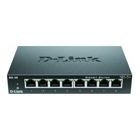 DLink Deutschland Gigabit Switch 8-Port Layer 2 DGS-108/E