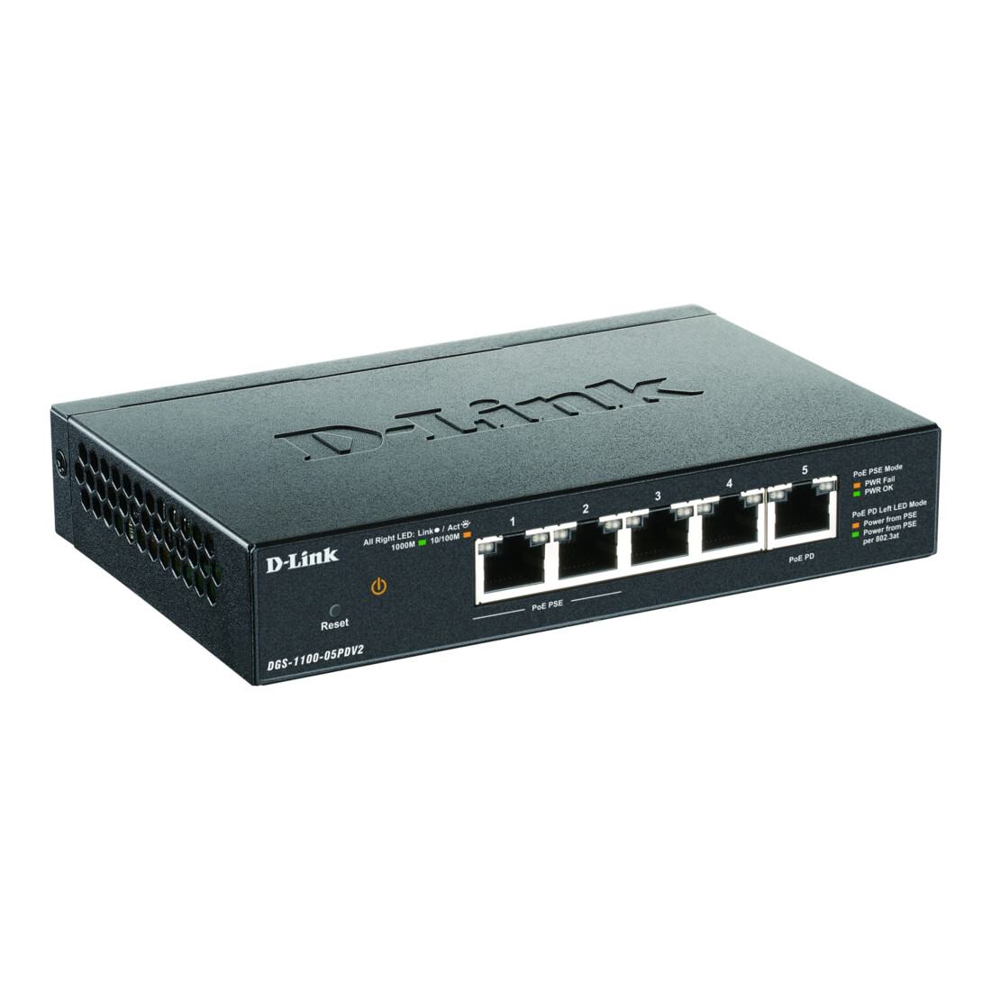 DLink Gigabit Smart Switch 5 ports PoE DGS-1100-05PDV2