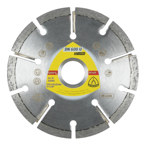 Klingspor A 660 R petits disques de coupe 100 x 1 x 6 mm droits