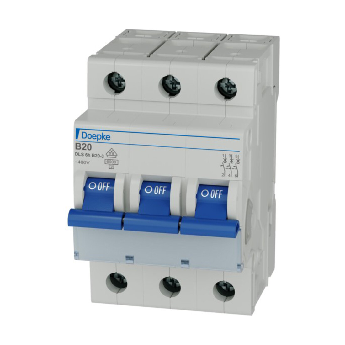 Doepke Disjoncteur DLS 6H B20-3 6KA