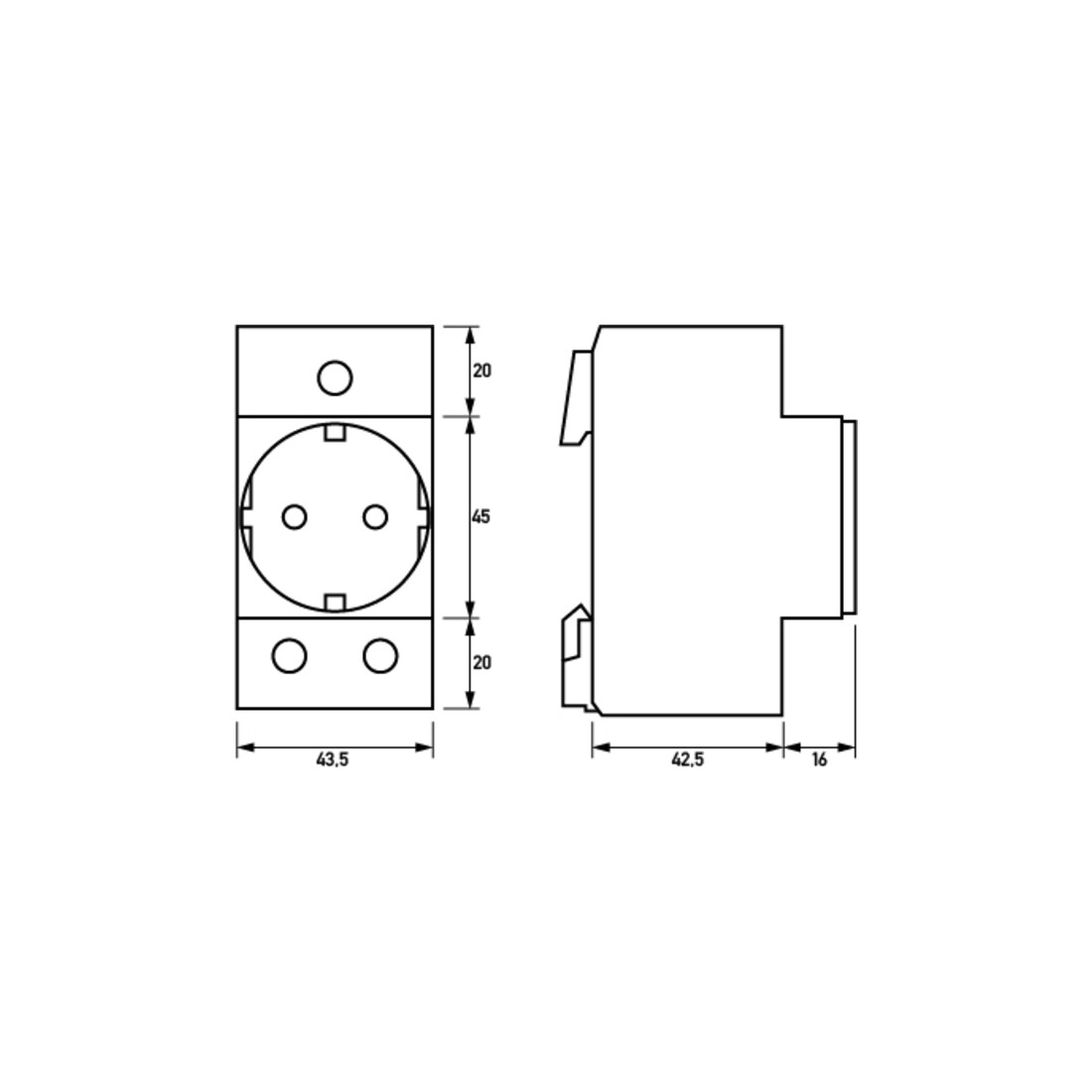 Doepke Einbausteckdose RDS 6