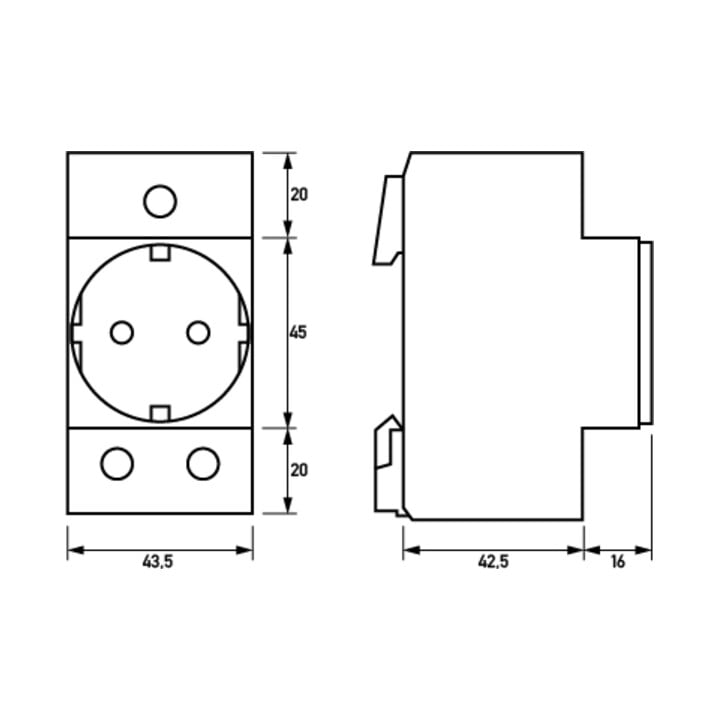 Doepke Einbausteckdose RDS 6
