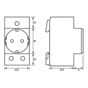 Doepke Einbausteckdose RDS 6-5