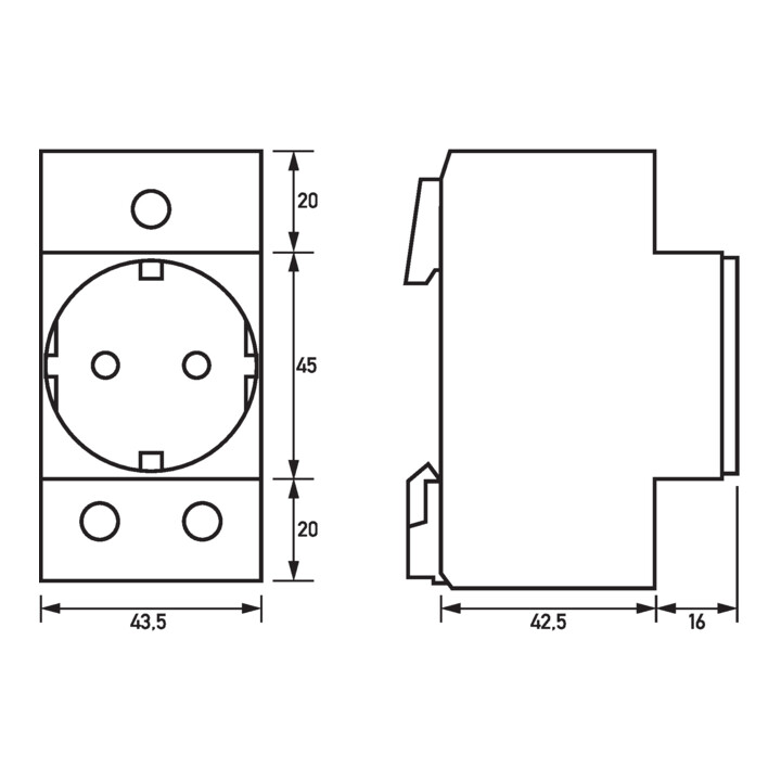 Doepke Einbausteckdose RDS 6