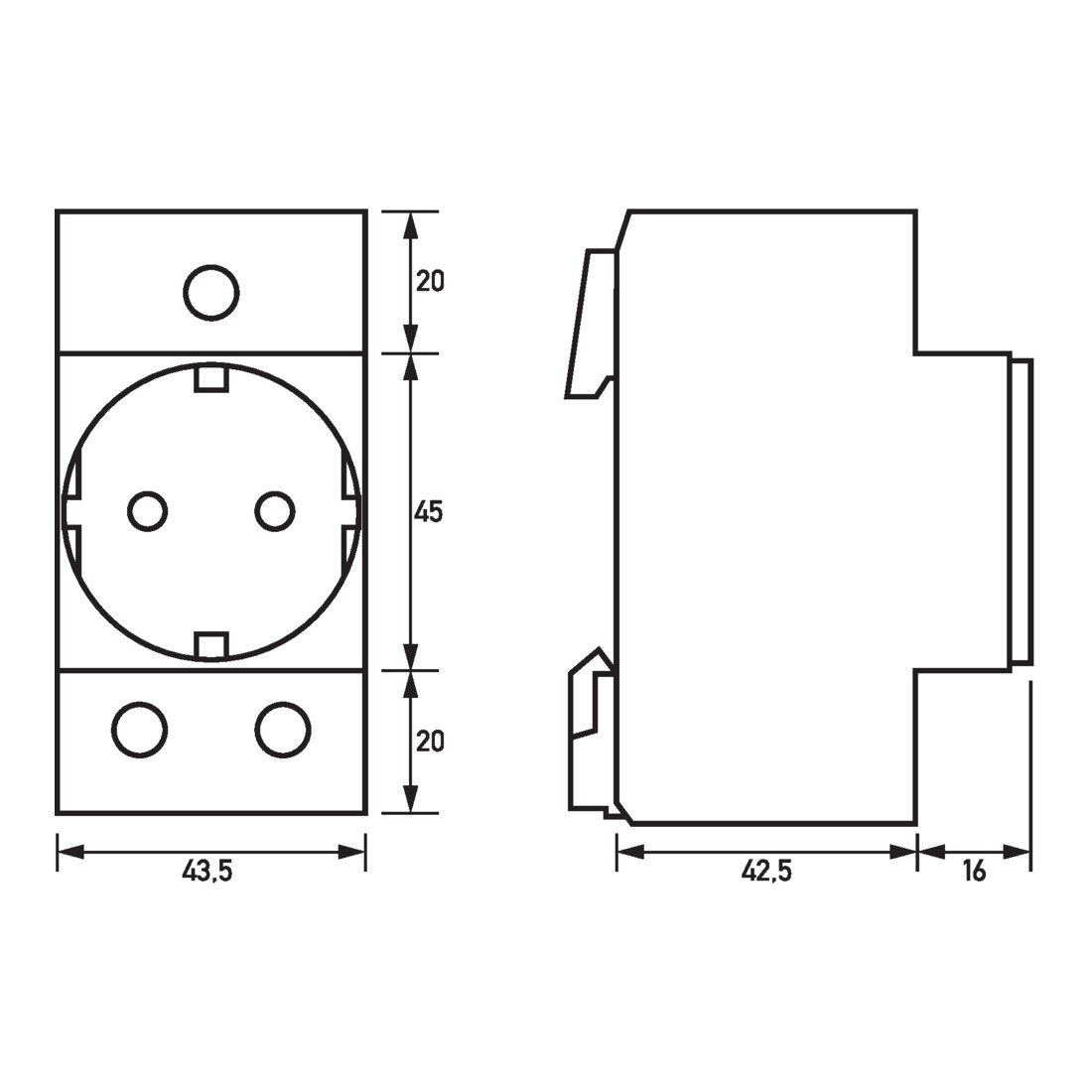 Doepke Einbausteckdose RDS 6