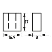 Doepke Endkappe 2+3-polig EK-2/3/10/16-4
