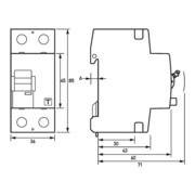 Doepke Fehlerstromschutzschalter DFS2 025-2/0,03-B SK-5