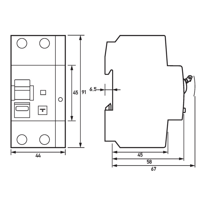 Doepke FI-/LS-combinaison DRCBO4B16/0,03/1NBSK 16 A 0,03 A